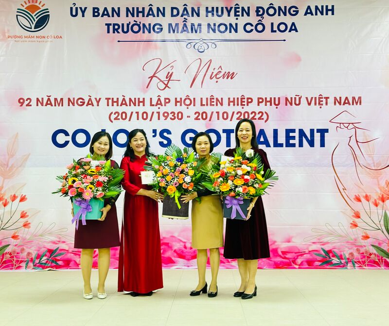 KỶ NIỆM 92 NĂM THÀNH LẬP HỘI LHPN VIỆT NAM- TRƯỜNG MẦM NON CỔ LOA ĐÃ TỔ CHỨC: HỘI THI &quot; CỔ LOA GOTTALENT&quot;