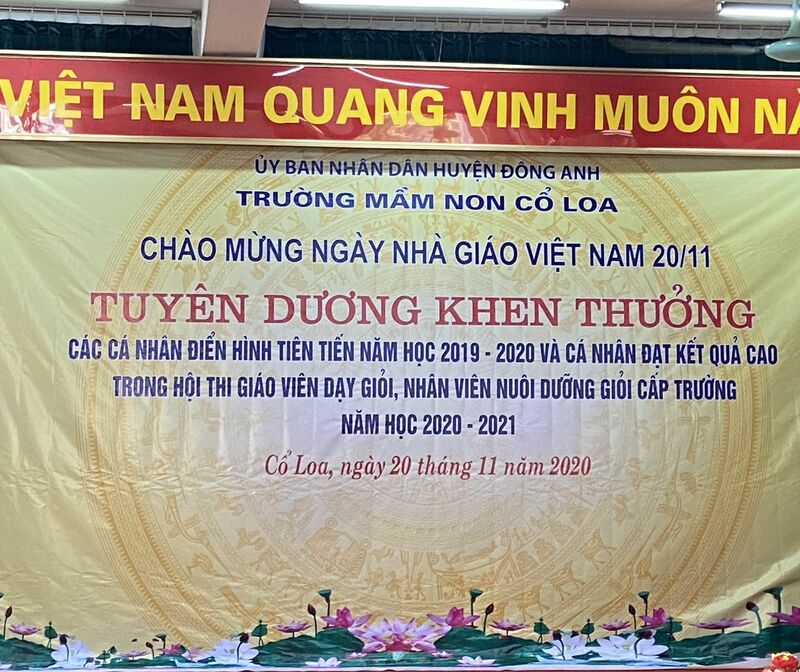 CHÀO MỪNG NGÀY NHÀ GIÁO VIỆT NAM 20/11/2020