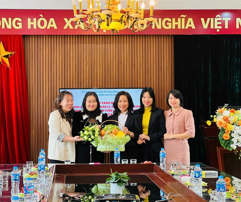 Nhiệt liệt chào đón đoàn cán bộ quản lý, giáo viên cốt cán của 3 trường MN: MN Hải Bối, MN Vĩnh Ngọc, MN Tiên Dương về thăm quan, chia sẻ kinh nghiệm!