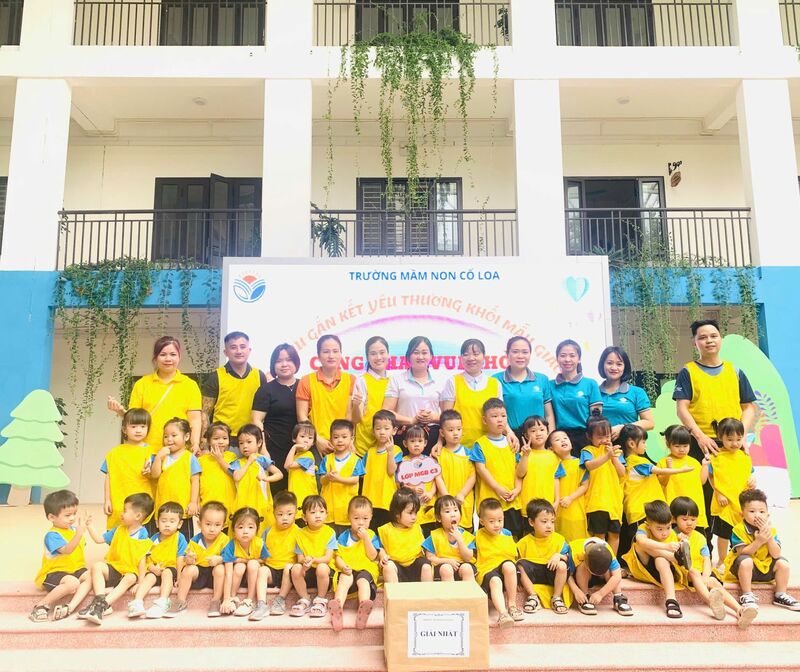 Chương trình giao lưu " Gắn kết yêu thương khối mẫu giáo bé - Cùng nhau vui khỏe" của các bé Khối Mẫu Giáo Bé trường Mầm Non Cổ Loa