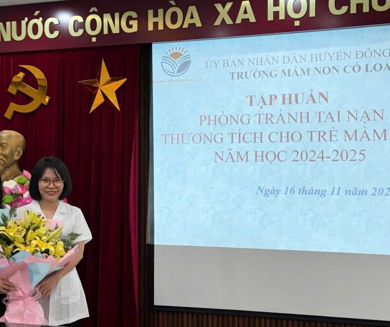 TẬP HUẤN KIẾN THỨC AN TOÀN THỰC PHẨM BẾP ĂN TẬP THỂ TRƯỜNG HỌC VÀ PHÒNG TRÁNH TAI NẠN THƯƠNG TÍCH CHO TRẺ MẦM NON TẠI TRƯỜNG MẦM NON CỔ LOA