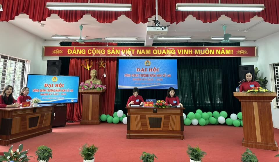 ĐẠI HỘI CÔNG ĐOÀN CƠ SỞ TRƯỜNG MẦM NON CỔ LOA NHIỆM KỲ 2023-2028